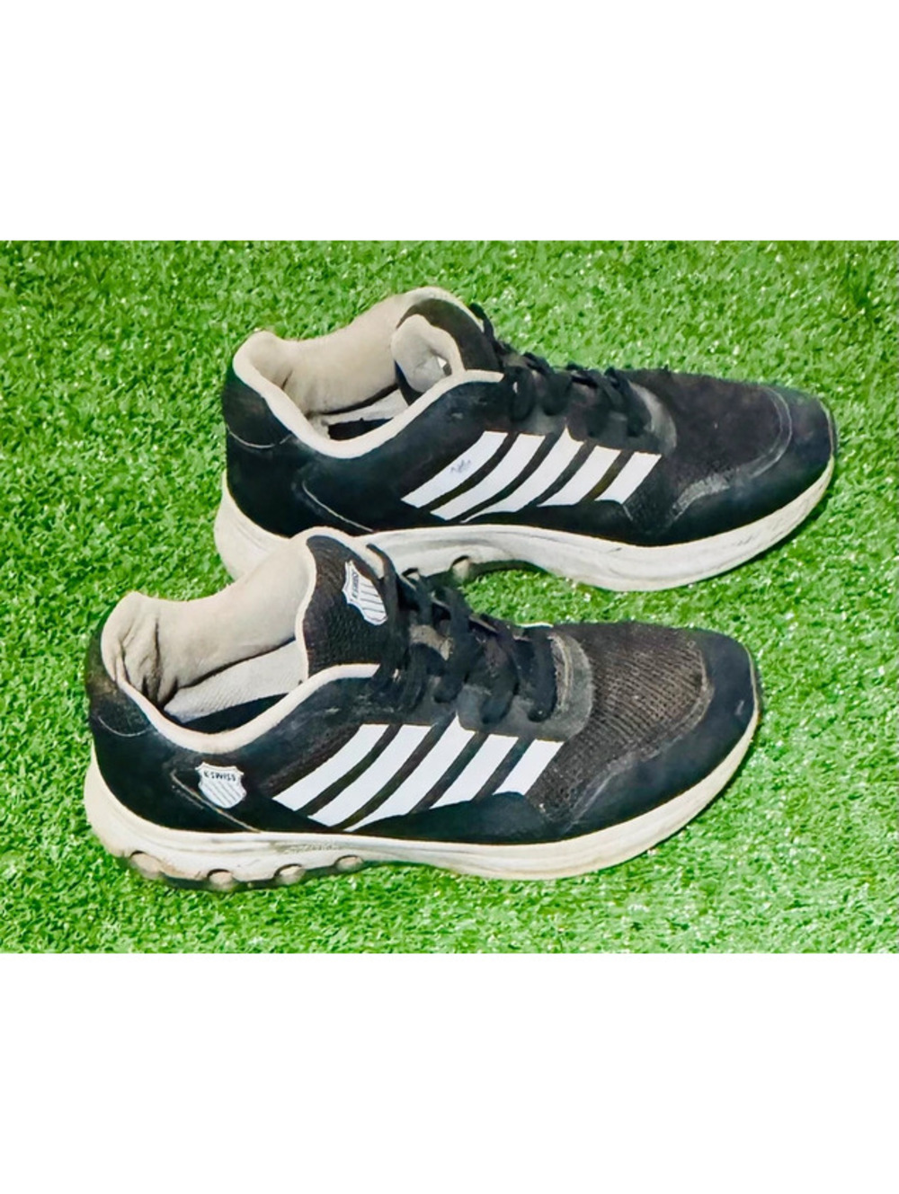 K-Swiss Tubes Sport Running Shoes Black/White - Size 13